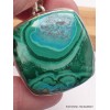 Somptueux Pendentif Malachite Chrysocolle qualité AAA Pendentifs pierres naturelles CWA74