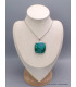 Somptueux Pendentif Malachite Chrysocolle qualité AAA Pendentifs pierres naturelles CWA74