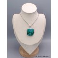 Somptueux Pendentif Malachite Chrysocolle qualité AAA Pendentifs pierres naturelles CWA74