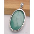 RARE Pendentif en Malachite sur Chrysocolle qualité AAA Pendentifs pierres naturelles CWA74.3