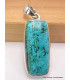 Pendentif argent Malachite sur Chrysocolle qualité AAA Pendentifs pierres naturelles CWA74.4