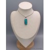 Pendentif argent Malachite sur Chrysocolle qualité AAA Pendentifs pierres naturelles CWA74.4