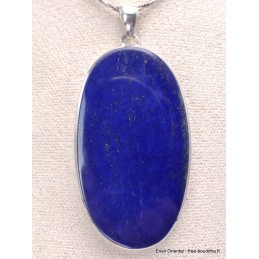 Très gros pendentif en Lapis Lazuli oval qualité AAA Bijoux en Lapis-lazuli CWA76.1