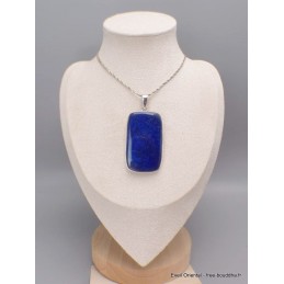 Gros pendentif en Lapis Lazuli qualité AAA rectangulaire Bijoux en Lapis-lazuli CWA76.2