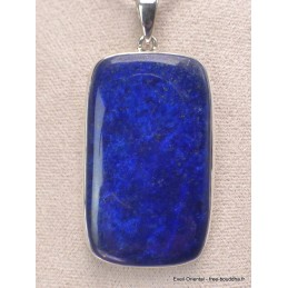 Gros pendentif en Lapis Lazuli qualité AAA rectangulaire Bijoux en Lapis-lazuli CWA76.2