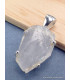 Pendentif argent Cristal Quartz Lémurien Pendentifs pierres naturelles CWA57.6