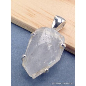 Pendentif argent Cristal Quartz Lémurien Bijoux en Quartz Lémurien CWA57.6