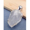 Pendentif argent Cristal Quartz Lémurien Pendentifs pierres naturelles CWA57.6