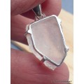 Pendentif argent Cristal Quartz Lémurien Pendentifs pierres naturelles CWA57.6