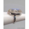 Bague Pierre de Lune bleue marquise qualité AAA taille 53/54 Bijoux en Pierre de lune CWA77.1