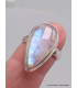 Authentique bague Pierre de lune bleue grade A+++ taille 56