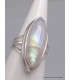 Bague en Péristérite marquise qualité AAA taille 55 Bijoux en Pierre de lune CWA77.6
