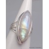 Bague en Péristérite marquise qualité AAA taille 55 Bijoux en Pierre de lune CWA77.6