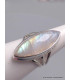 Bague en Péristérite marquise qualité AAA taille 55 Bijoux en Pierre de lune CWA77.6