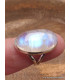 Bague Péristérite 2 anneaux taille 56 Bijoux en Pierre de lune CWA77.7