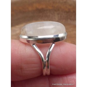 Bague Péristérite 2 anneaux taille 56 Bijoux en Pierre de lune CWA77.7