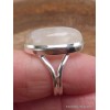 Bague Péristérite 2 anneaux taille 56 Bijoux en Pierre de lune CWA77.7