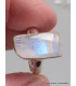 Bijou Bague Pierre de lune bleue grade A++ taille 58/59 Bijoux en Pierre de lune CWA77.10
