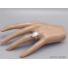 Bijou Bague Pierre de lune bleue grade A++ taille 58/59 Bijoux en Pierre de lune CWA77.10