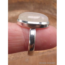 Bijou Pierre de lune bleue bague taille 61 Bijoux en Pierre de lune CWA77.11