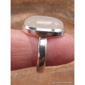 Bijou Pierre de lune bleue bague taille 61 Bijoux en Pierre de lune CWA77.11