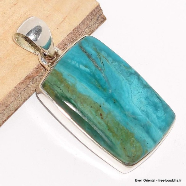 Pendentif Opale péruvienne rectangulaire Pendentifs pierres naturelles CWA78.5
