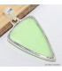 Pendentif argent Chrysoprase citron oval Pendentifs pierres naturelles CWA80