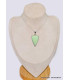 Pendentif argent Chrysoprase citron oval Pendentifs pierres naturelles CWA80