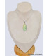 Pendentif argent Chrysoprase Lemon ovale Pendentifs pierres naturelles CWA80.3
