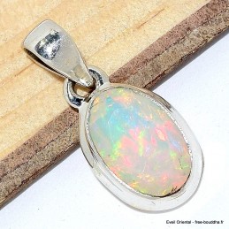 Pendentif Opale welo multicolore facettée qualité AAA Bijoux en Opale Ethiopienne CWA81.3