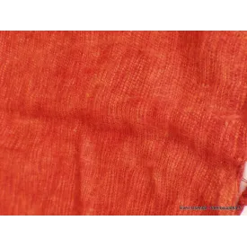 Châle laine de yach rouge orange - Châles laine de yak