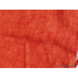 Châle laine de yach rouge orange Tous les pashminas CPLY145