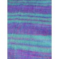 Grand châle laine de yak violet vert lagon 100 x 200 cm Grand Châle népalais 100 x 200 cm GCN6