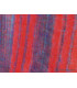 Grand châle laine de yak rouge et bleu 100 x 200 cm Grand Châle népalais 100 x 200 cm GCN8