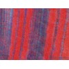 Grand châle laine de yak rouge et bleu 100 x 200 cm Grand Châle népalais 100 x 200 cm GCN8