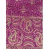 Grand châle Népalais fuschia foncé motifs cachemire 100 x 200 cm Grand Châle népalais 100 x 200 cm GSS1