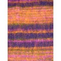 Grand châle laine de yak violet orange rose 100 x 200 cm Grand Châle népalais 100 x 200 cm GCN9