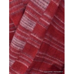 Etole laine bordeau homme femme 100 x 200 cm Grand Châle népalais 100 x 200 cm GCN15