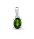Petit pendentif Chrome Diopside facetté Pendentifs pierres naturelles CWA83