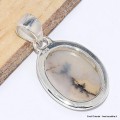 Pendentif Agate Scénique blanche noire-bt Bijoux en Agate Scenic CWA85