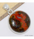 Pendentif rond en Agate Seam Bijoux en Agate Seam du Maroc CWA86