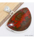 Pendentif semi-rond en Agate Seam Bijoux en Agate Seam du Maroc CWA86.1