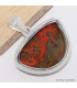 Pendentif semi-rond en Agate Seam Bijoux en Agate Seam du Maroc CWA86.1