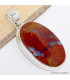 Pendentif oval en Agate Seam ocre grise Bijoux en Agate Seam du Maroc CWA86.2