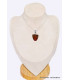 Petit Pendentif Agate Seam semi-oval Bijoux en Agate Seam du Maroc CWA86.4