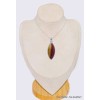 Bijou Jaspe Mokaïte pendentif marquise Pendentifs pierres naturelles CWA87