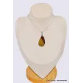Pendentif Jaspe Mokaïte forme larme - Pendentifs pierres naturelles