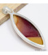 Pendentif marquise en Jaspe Mokaïte Pendentifs pierres naturelles CWA87.3