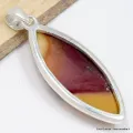 Pendentif marquise en Jaspe Mokaïte - Pendentifs pierres naturelles