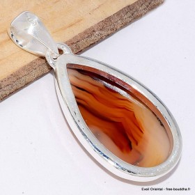 Pendentif Agate du Montana (Yellow Stone) forme goutte Bijoux en Agate Montana CWA90